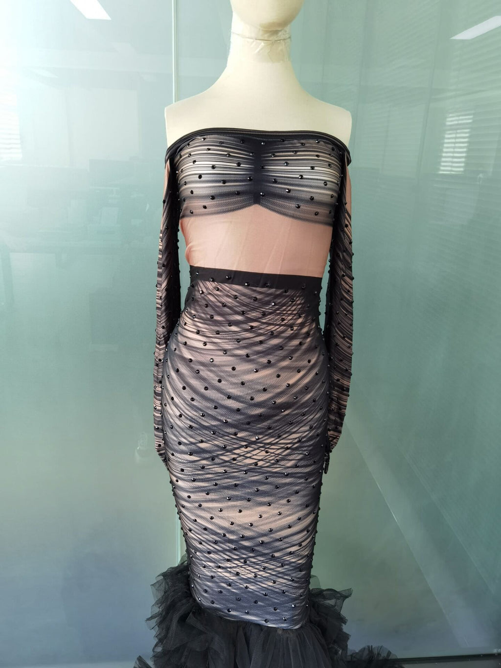 Black TikTok Glove Dress