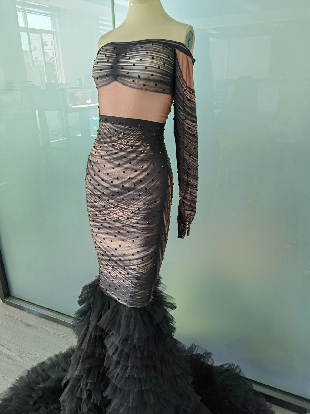 Black TikTok Glove Dress