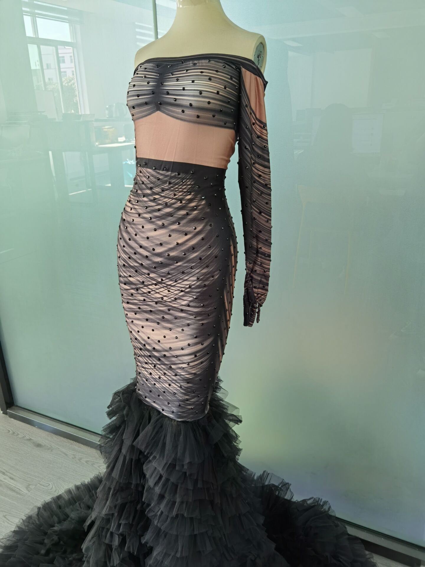 Black TikTok Glove Dress