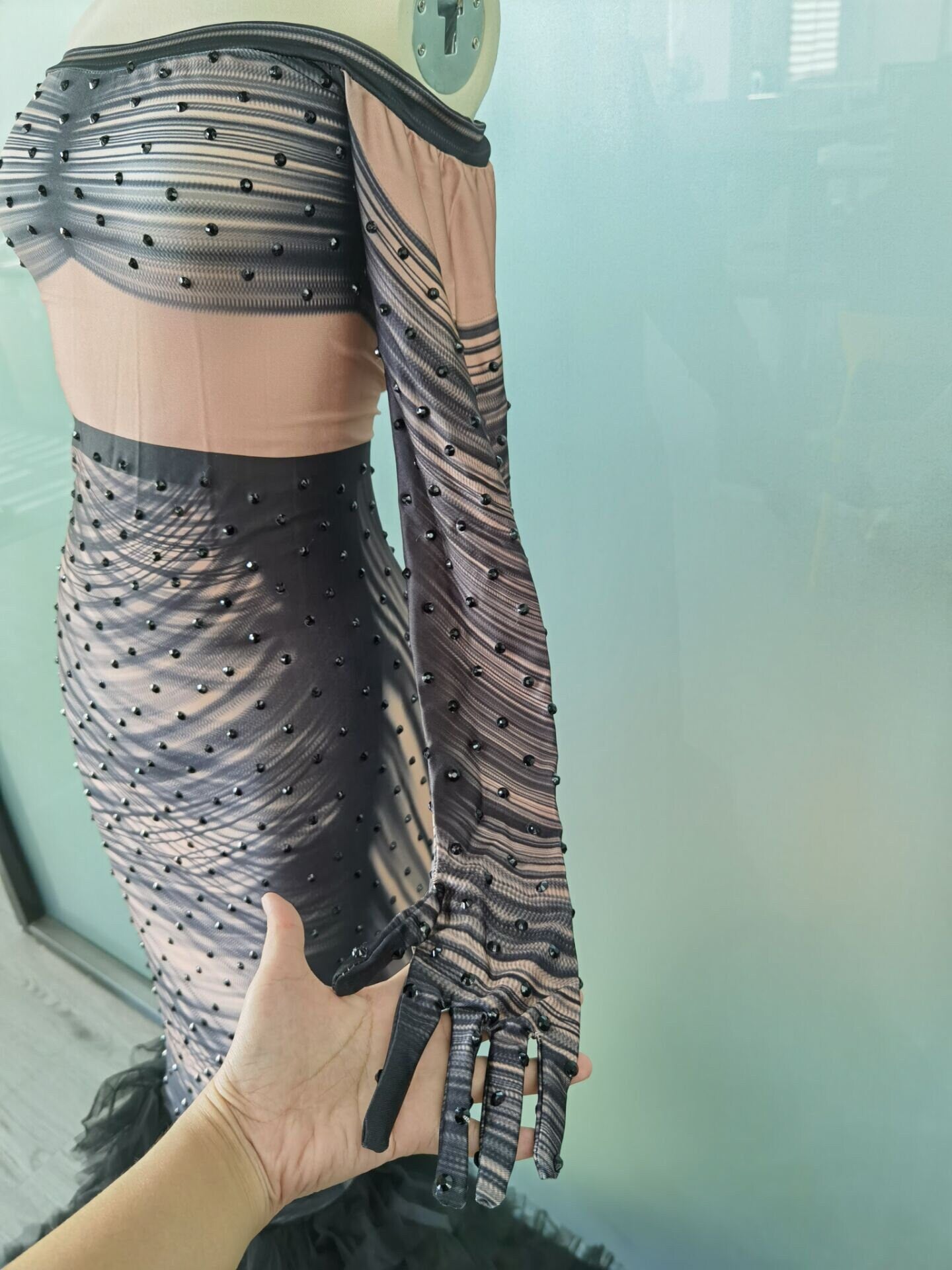 Black TikTok Glove Dress