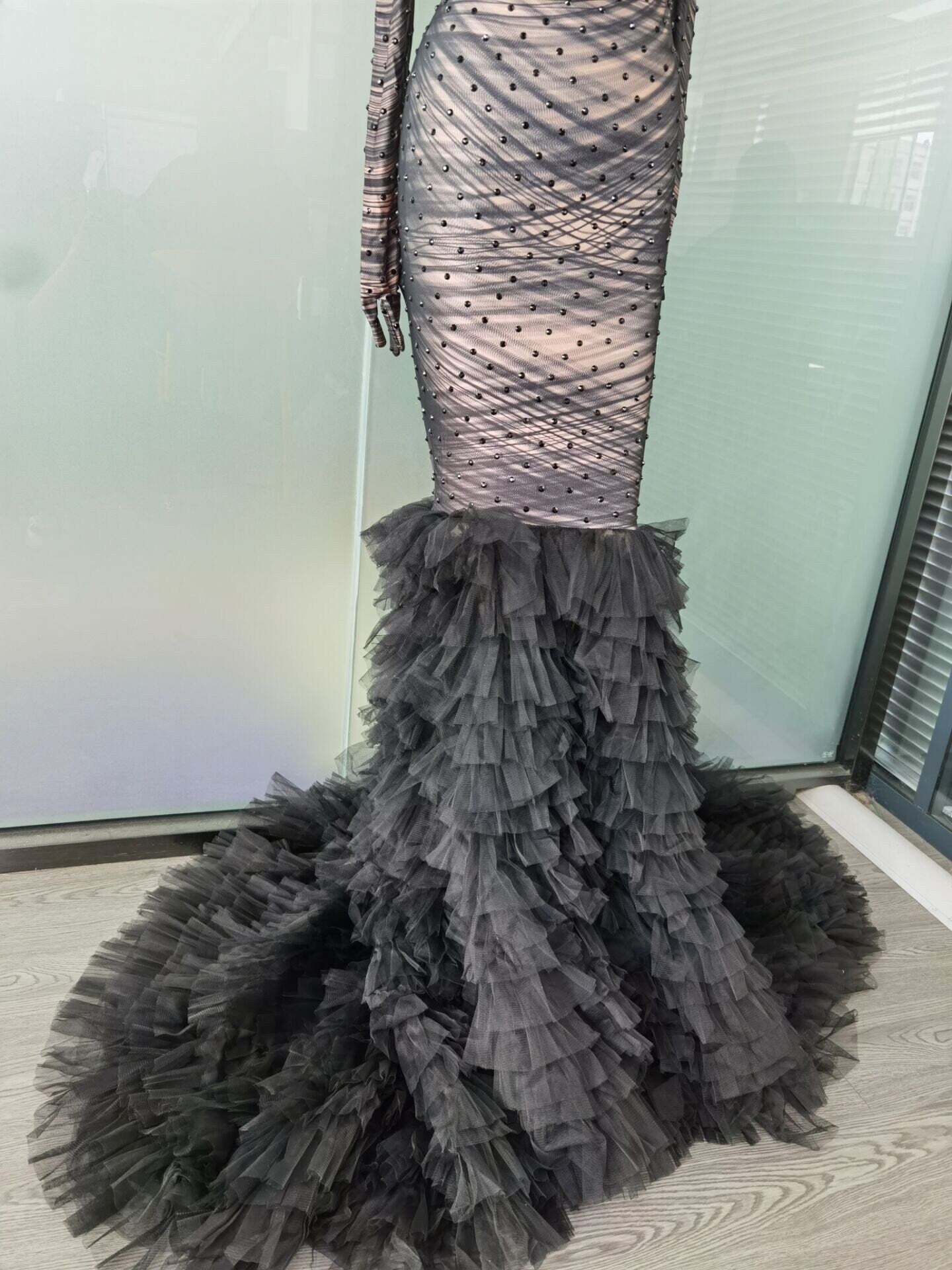 Black TikTok Glove Dress