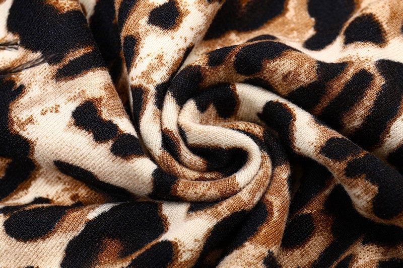 Leopard Monokini With Gloves