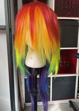 Rainbow Drag Queen Cosplay Wig