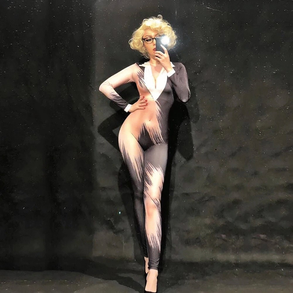 Tuxedo Lyrical Dance Jumpsuit