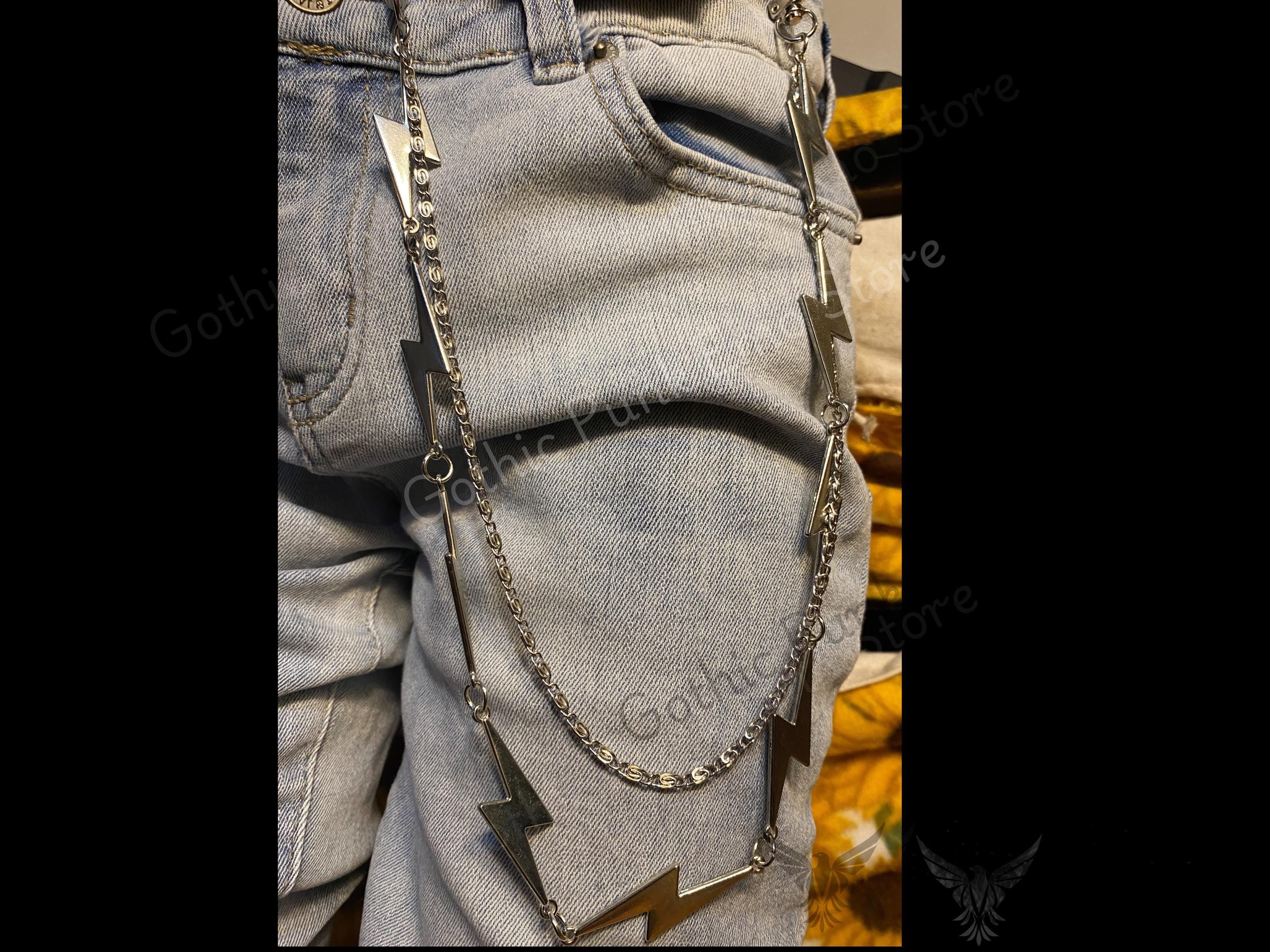 Lightning Bolt Flash Pants Chain
