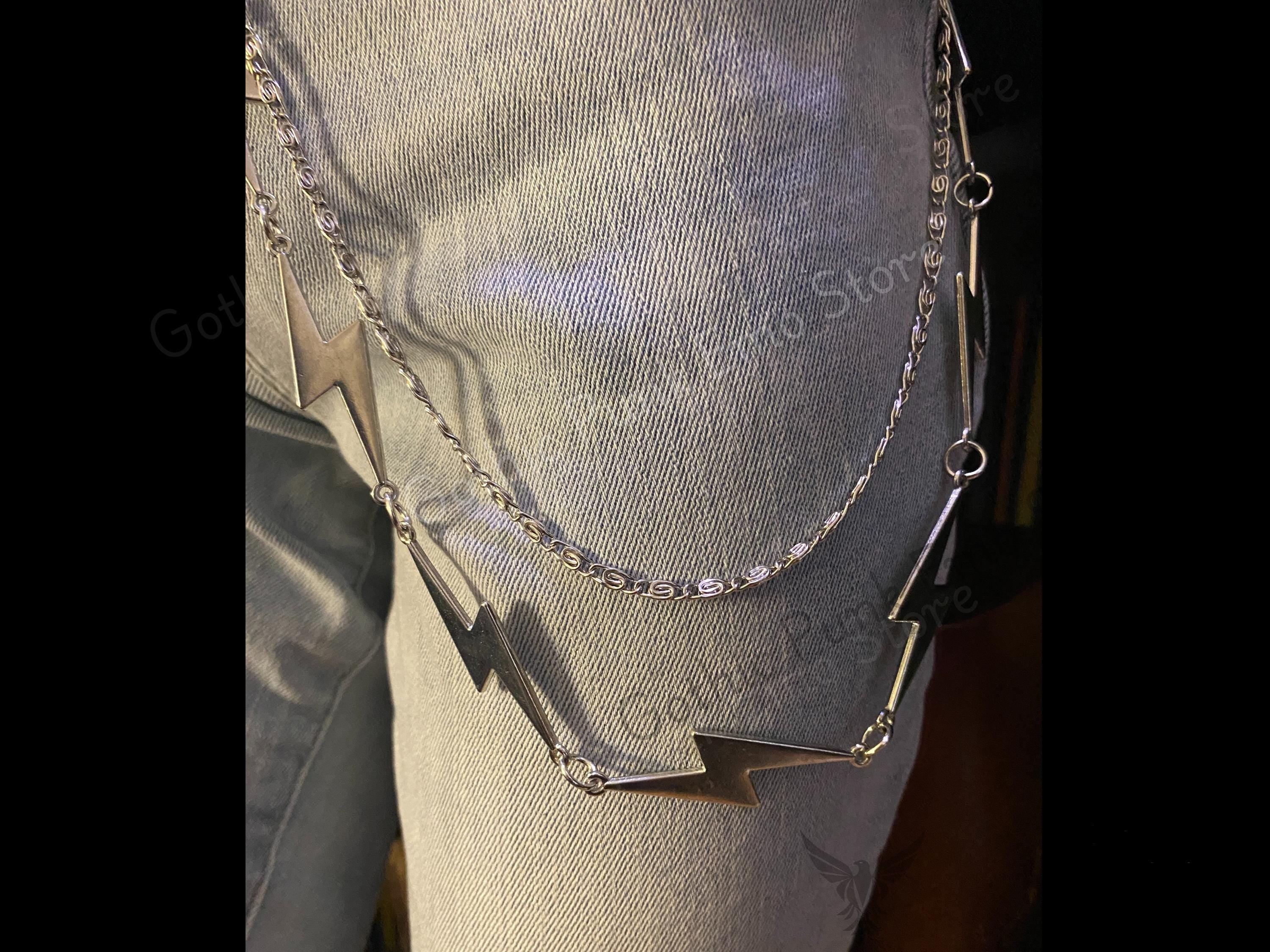 Lightning Bolt Flash Pants Chain