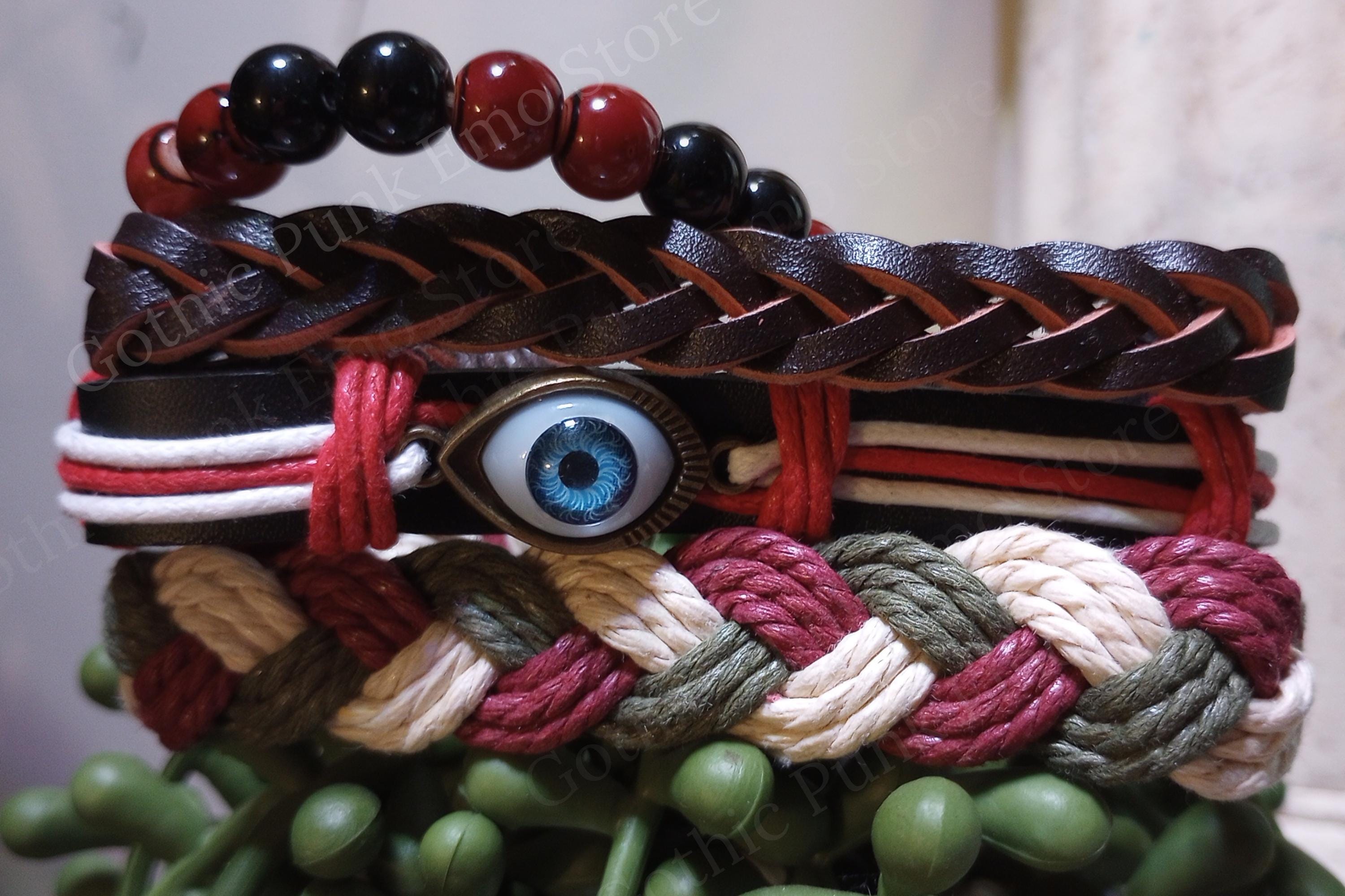 Red Eye Boho Bracelet