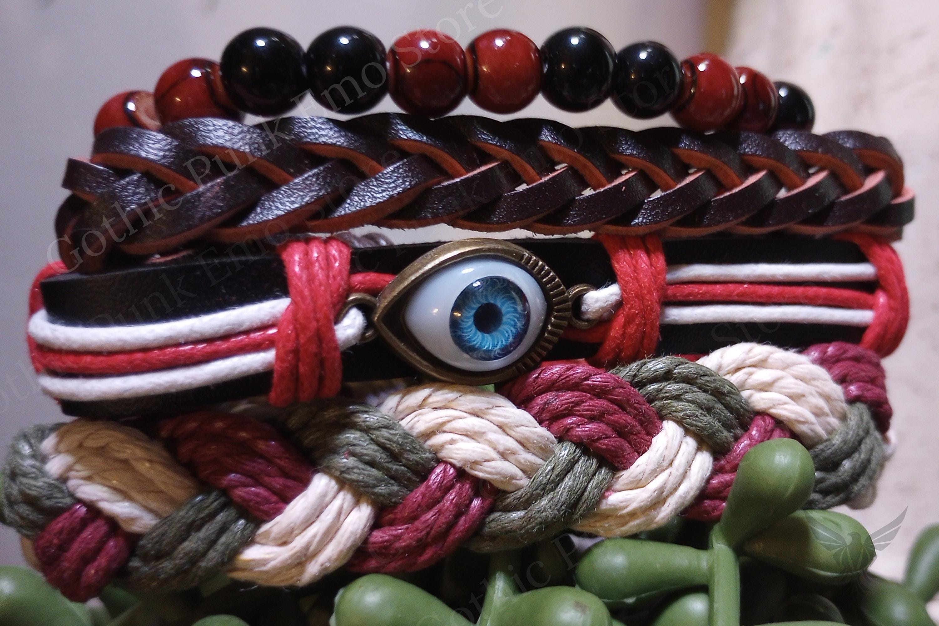 Red Eye Boho Bracelet