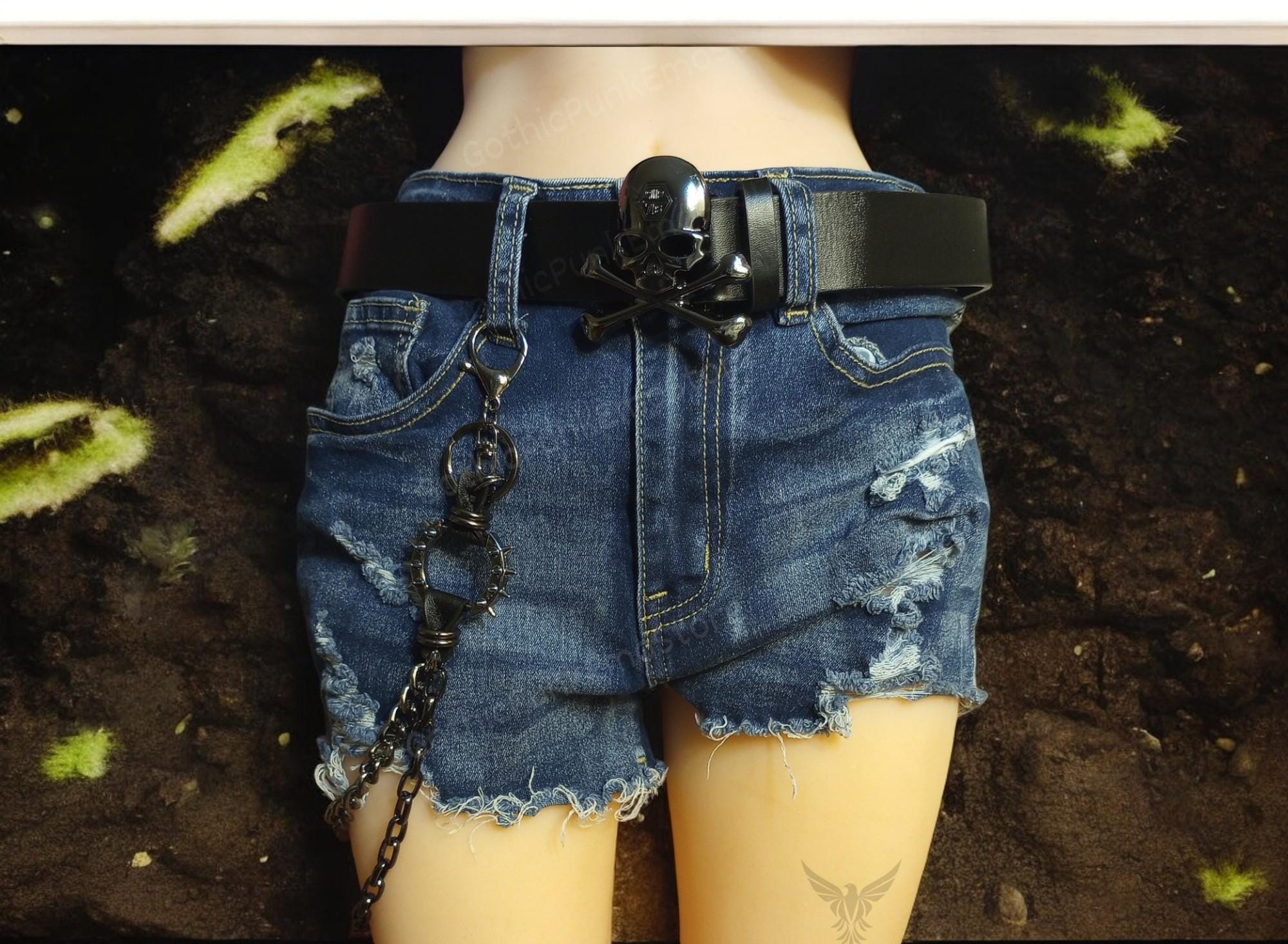 Skull Buckle Belt