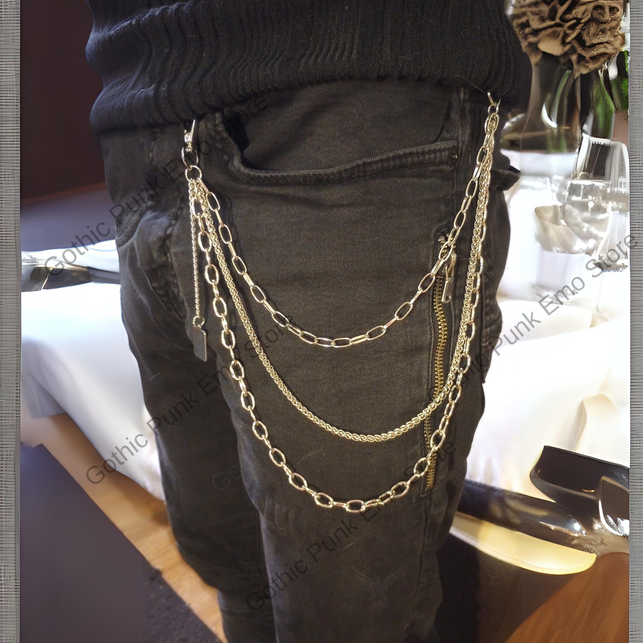 3-Layered Grace Charm Pants Chain