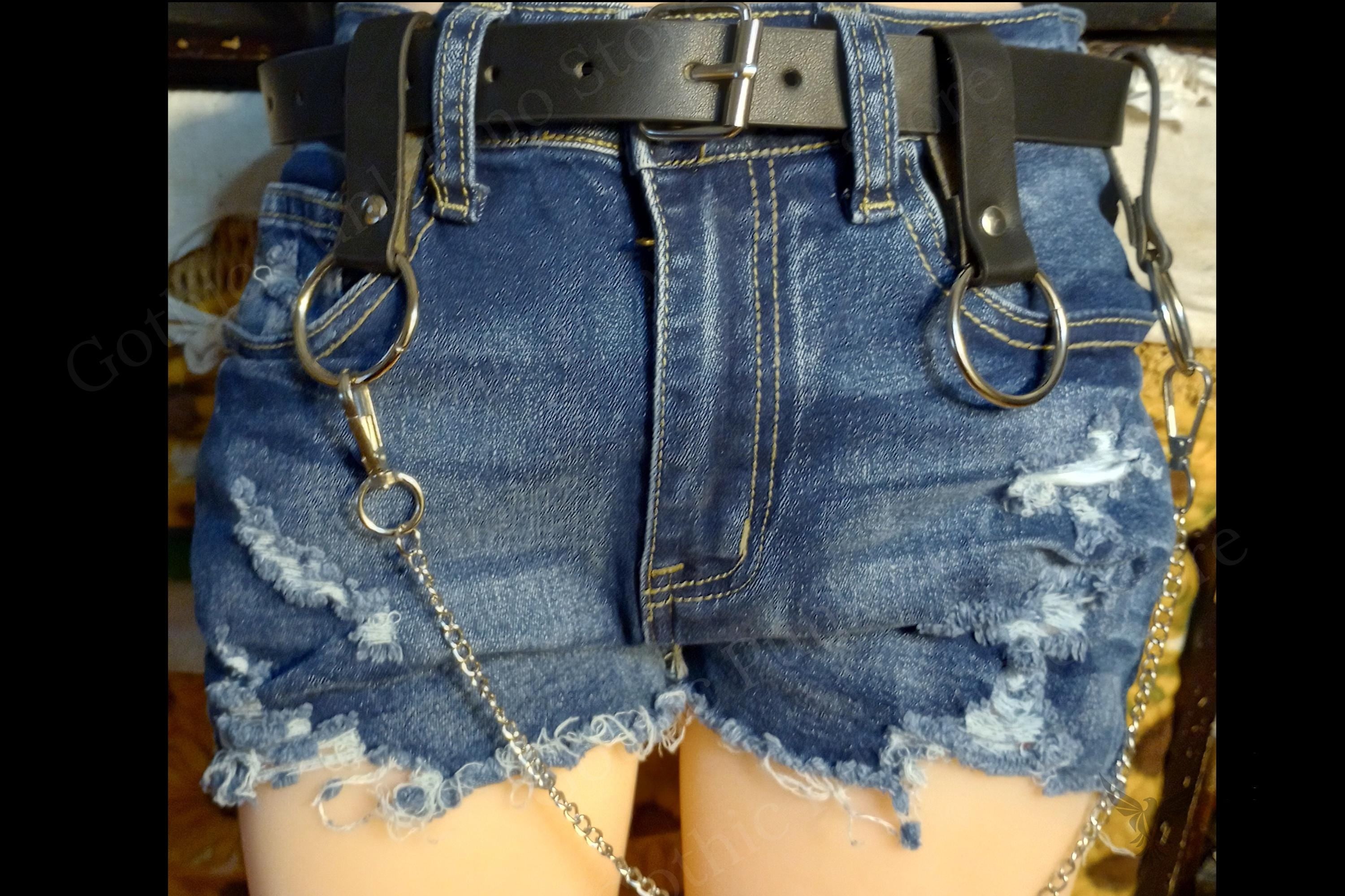 Black O-Ring Chain Belt