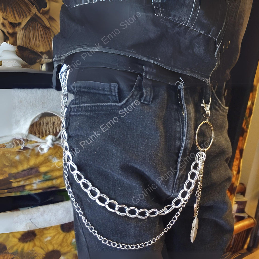 Leaf O Ring Boho Pants Chain