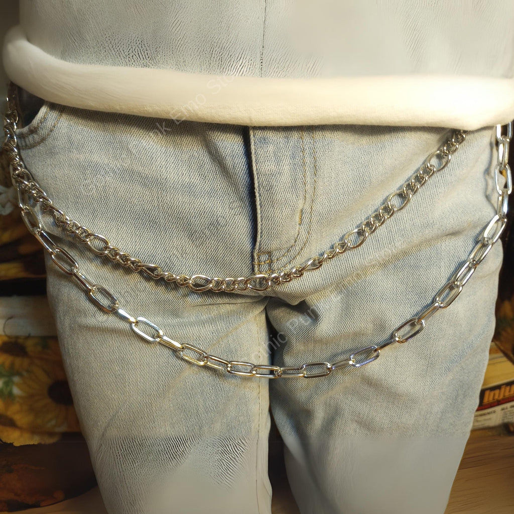 Y2K Silver Pants Chain