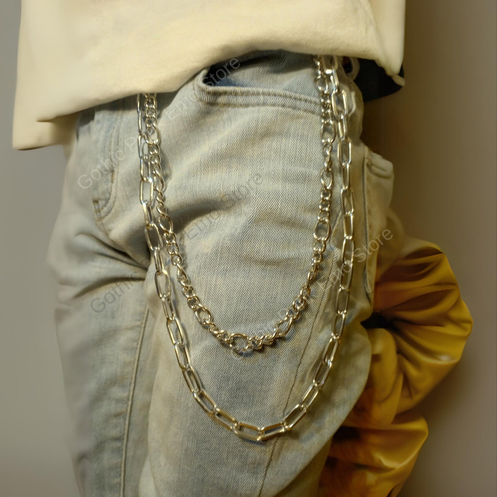 Y2K Silver Pants Chain