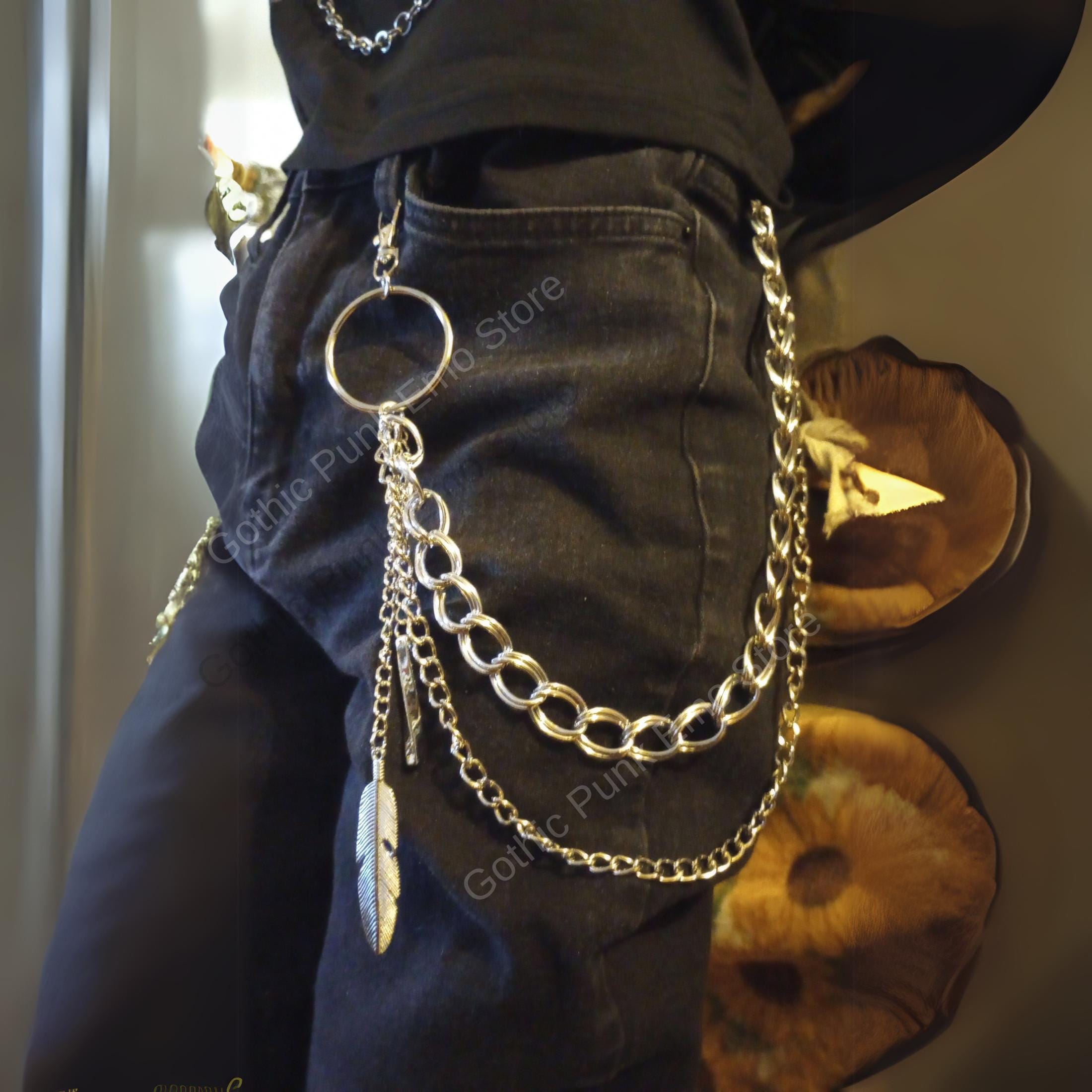 Leaf O Ring Boho Pants Chain
