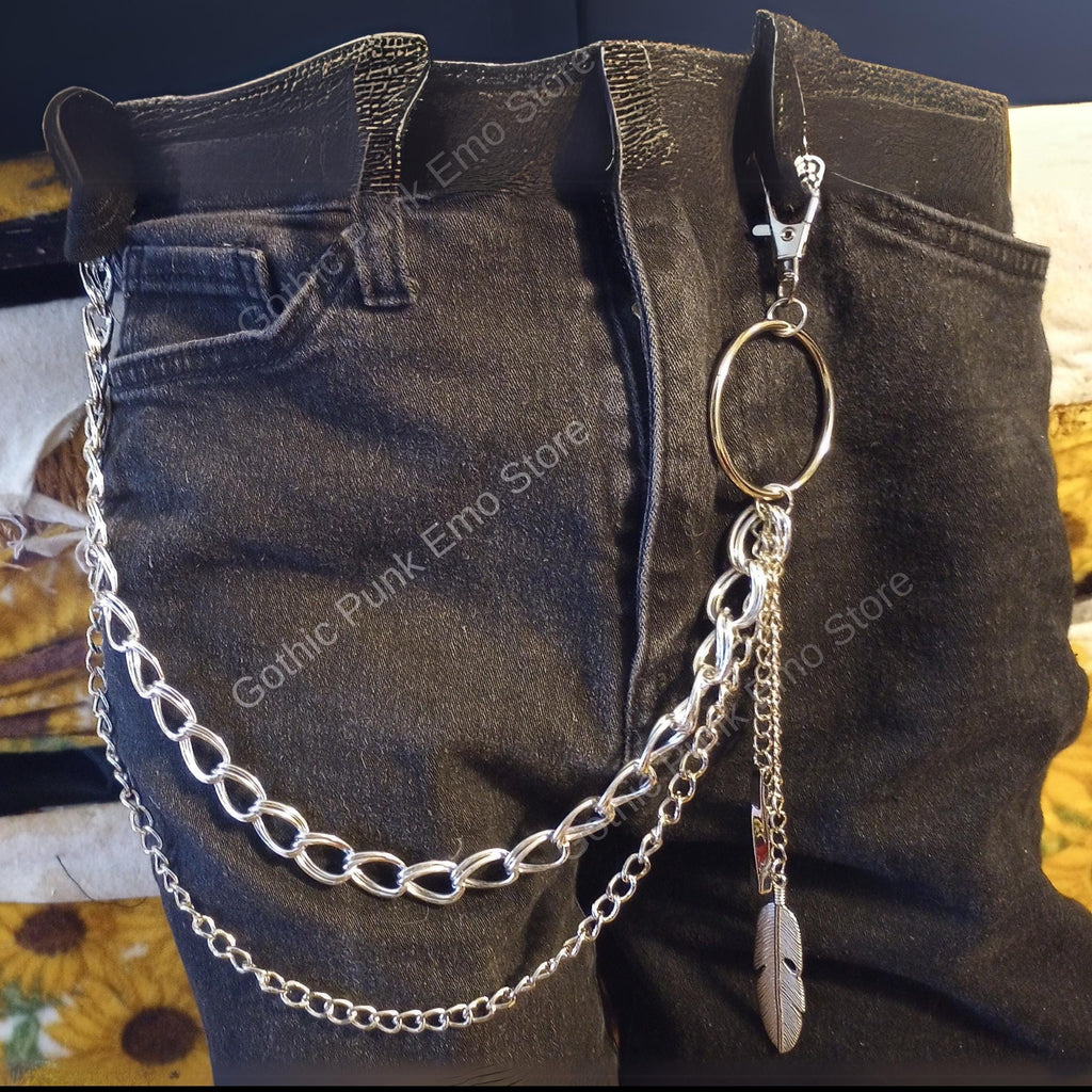 Leaf O Ring Boho Pants Chain