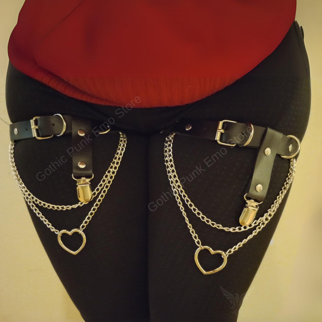Heart leg garters Plus Size 1X 2X 3X