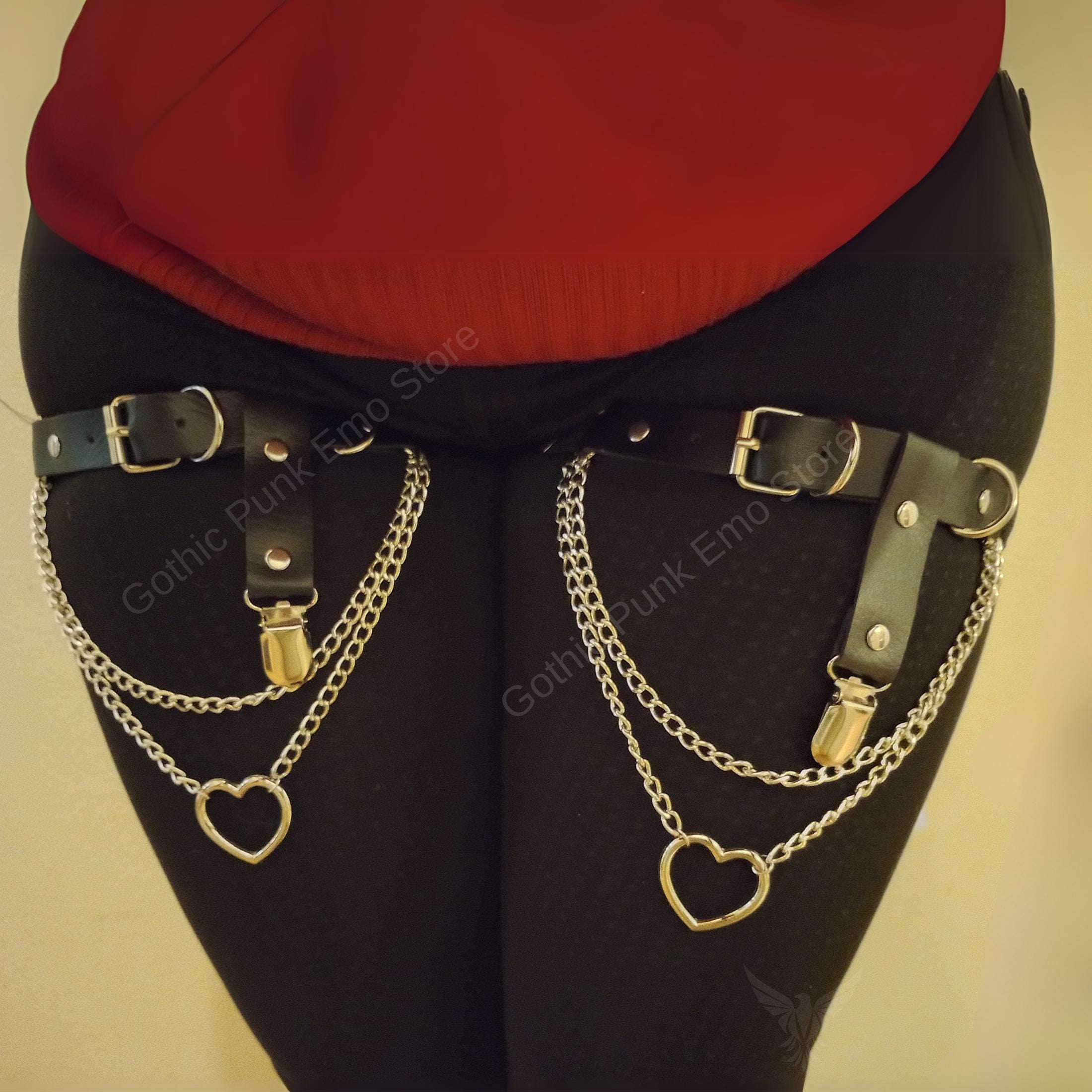 Heart leg garters Plus Size 1X 2X 3X