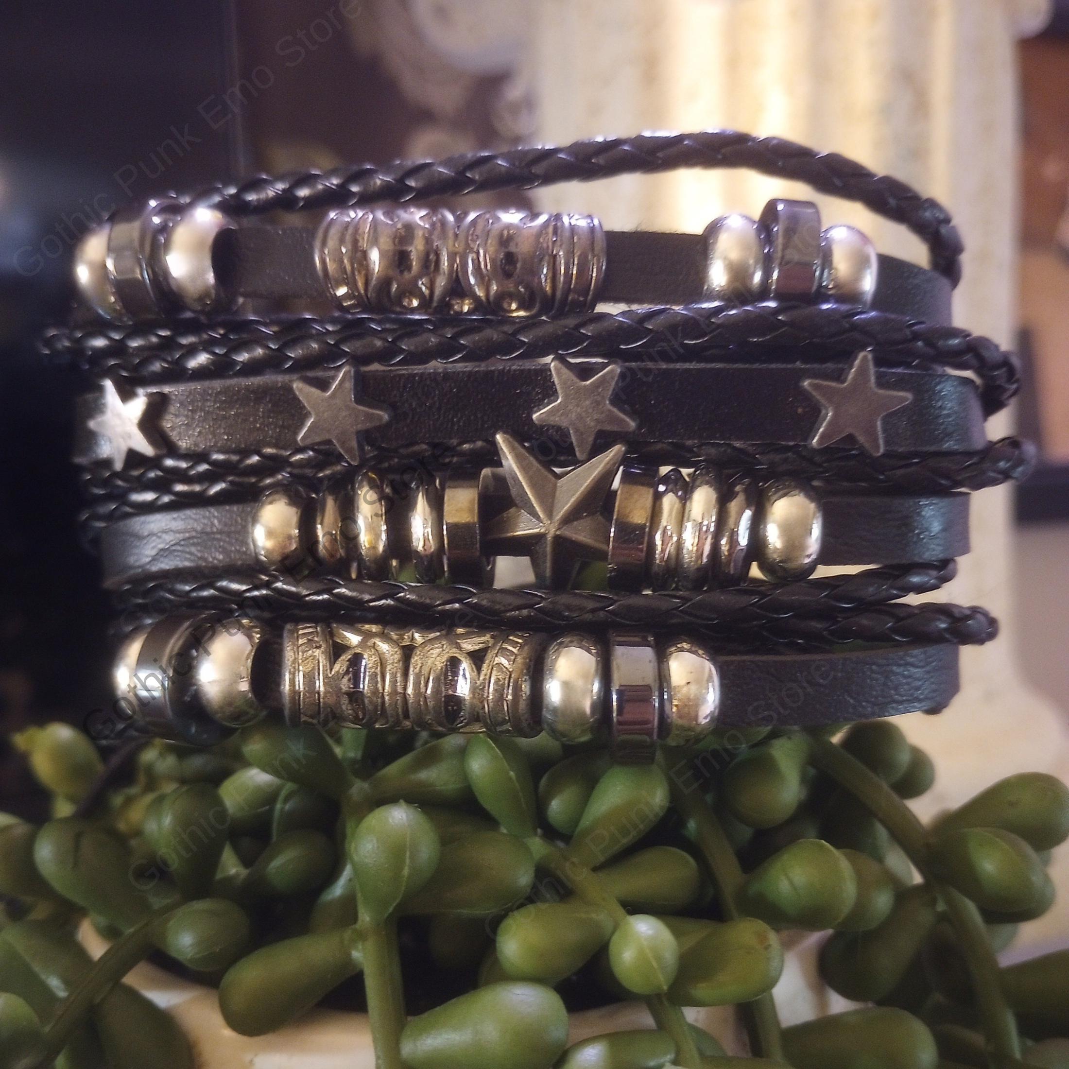 Star Astrology Emo Bracelet Rock Star