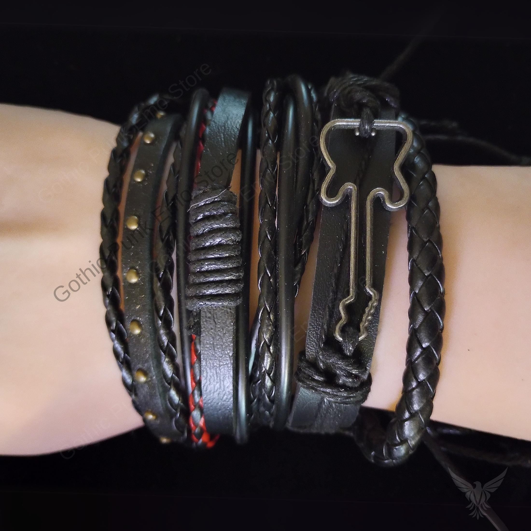 Guitar 4Pc Bracelet Set