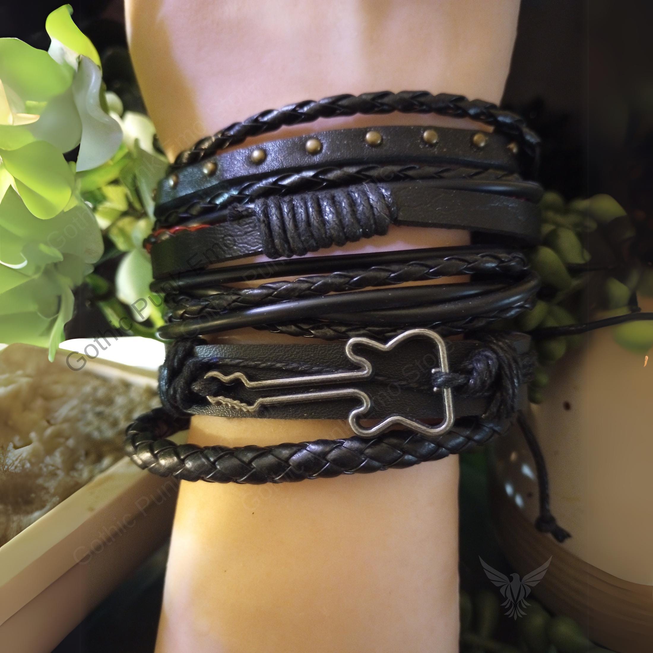 Guitar 4Pc Bracelet Set