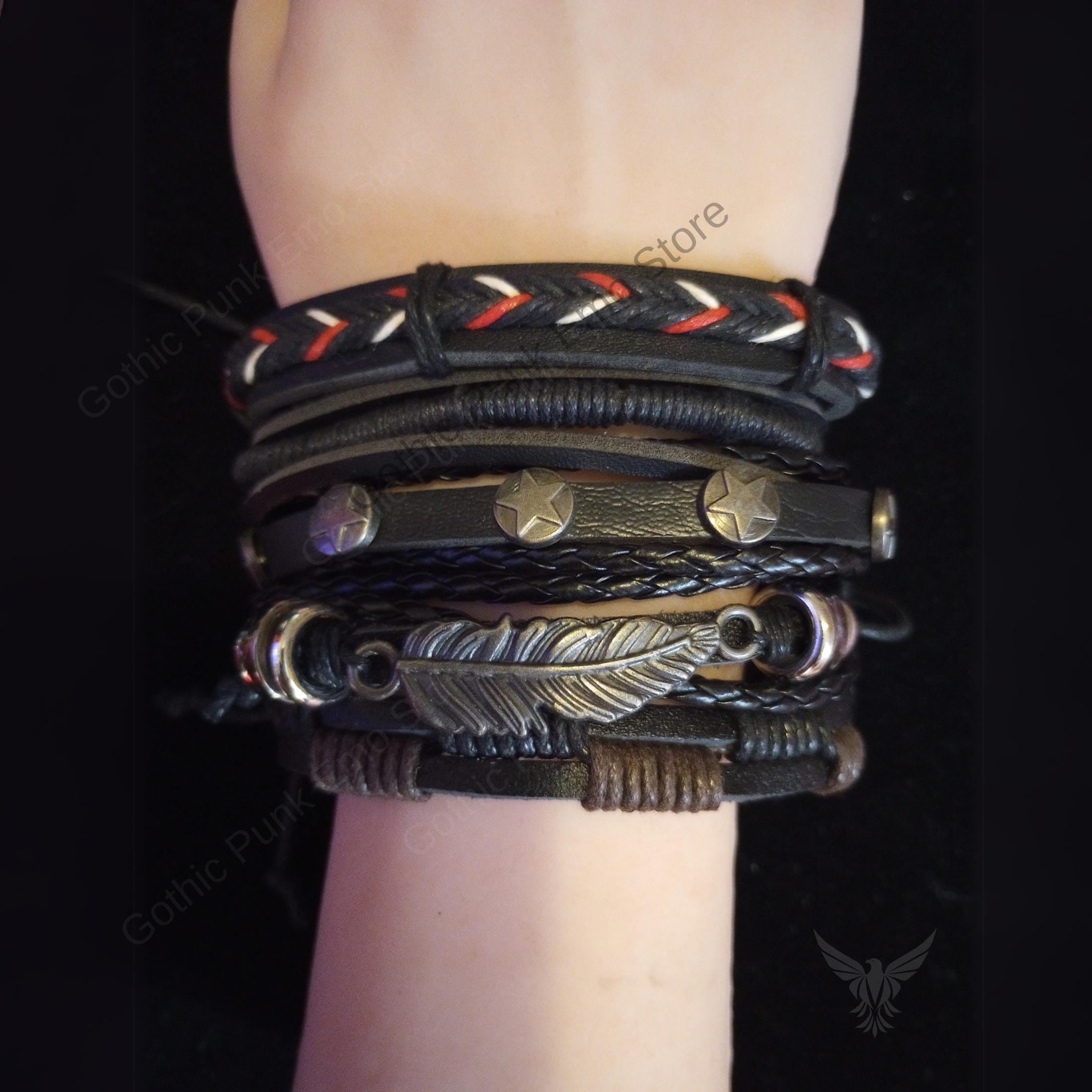 Leaf Star Emo Bracelet Set