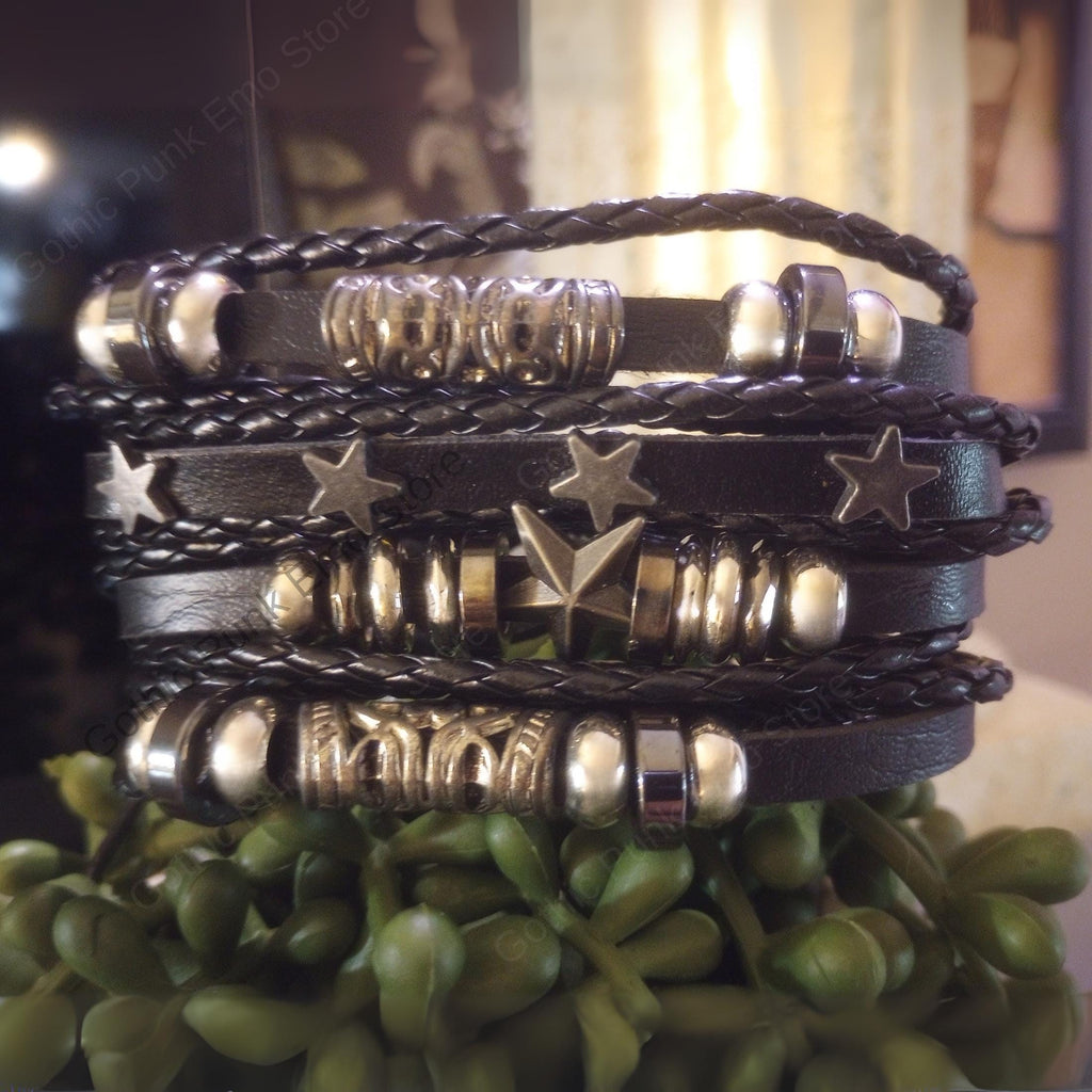 Star Astrology Emo Bracelet Rock Star