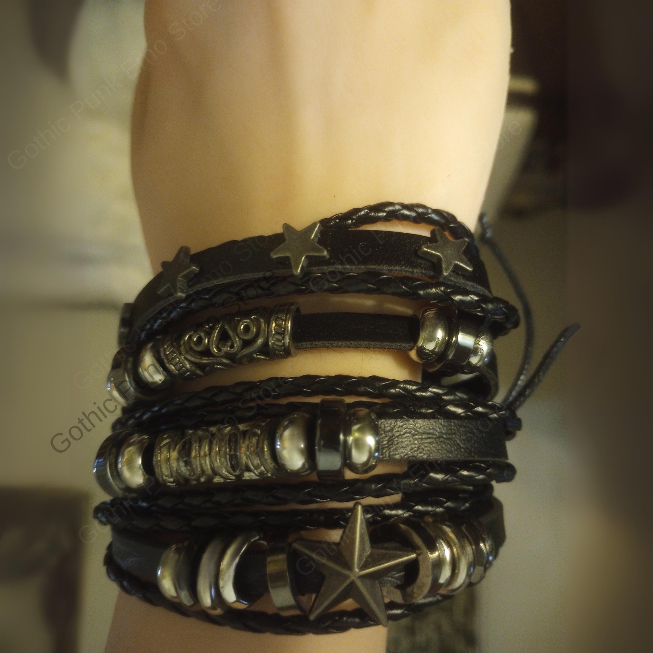 Star Astrology Emo Bracelet Rock Star