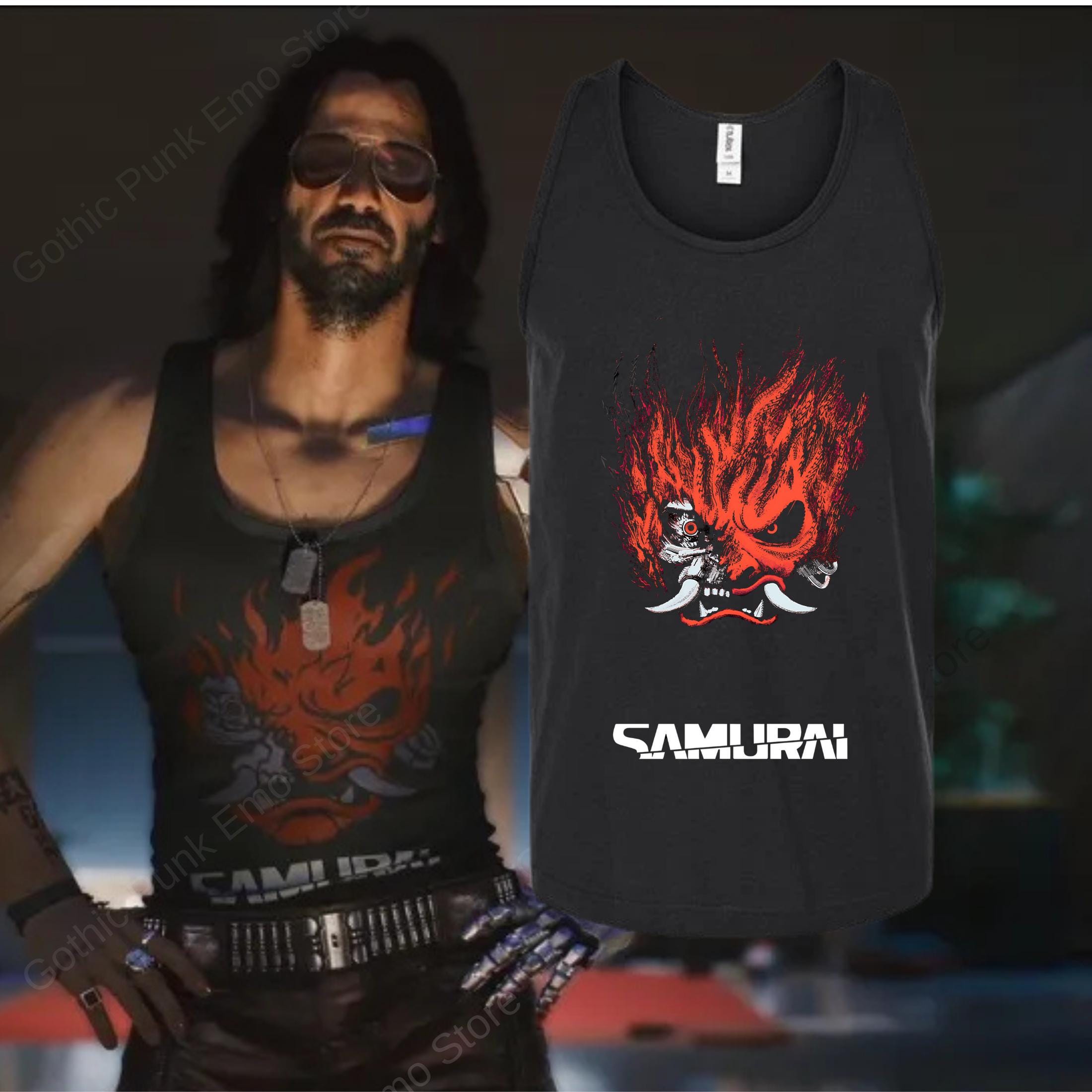 Johnny Silverhand Tank Top: Cyberpunk 2077