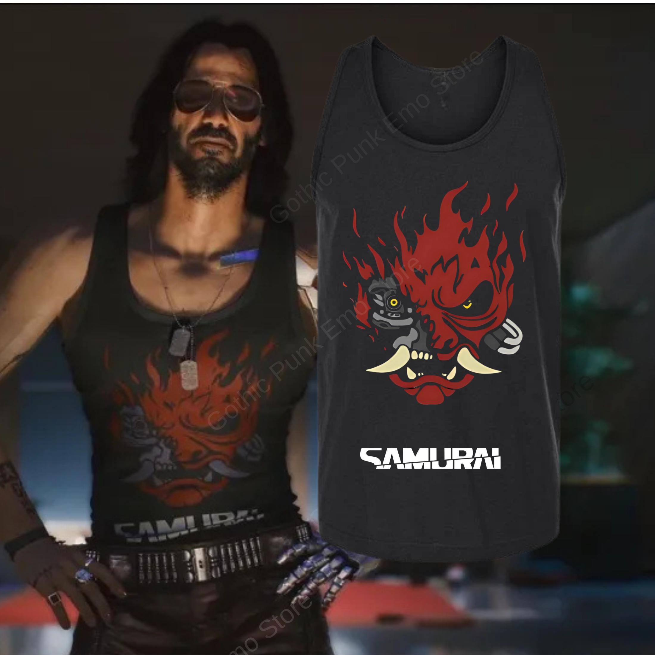 Johnny Silverhand Tank Top: Cyberpunk 2077