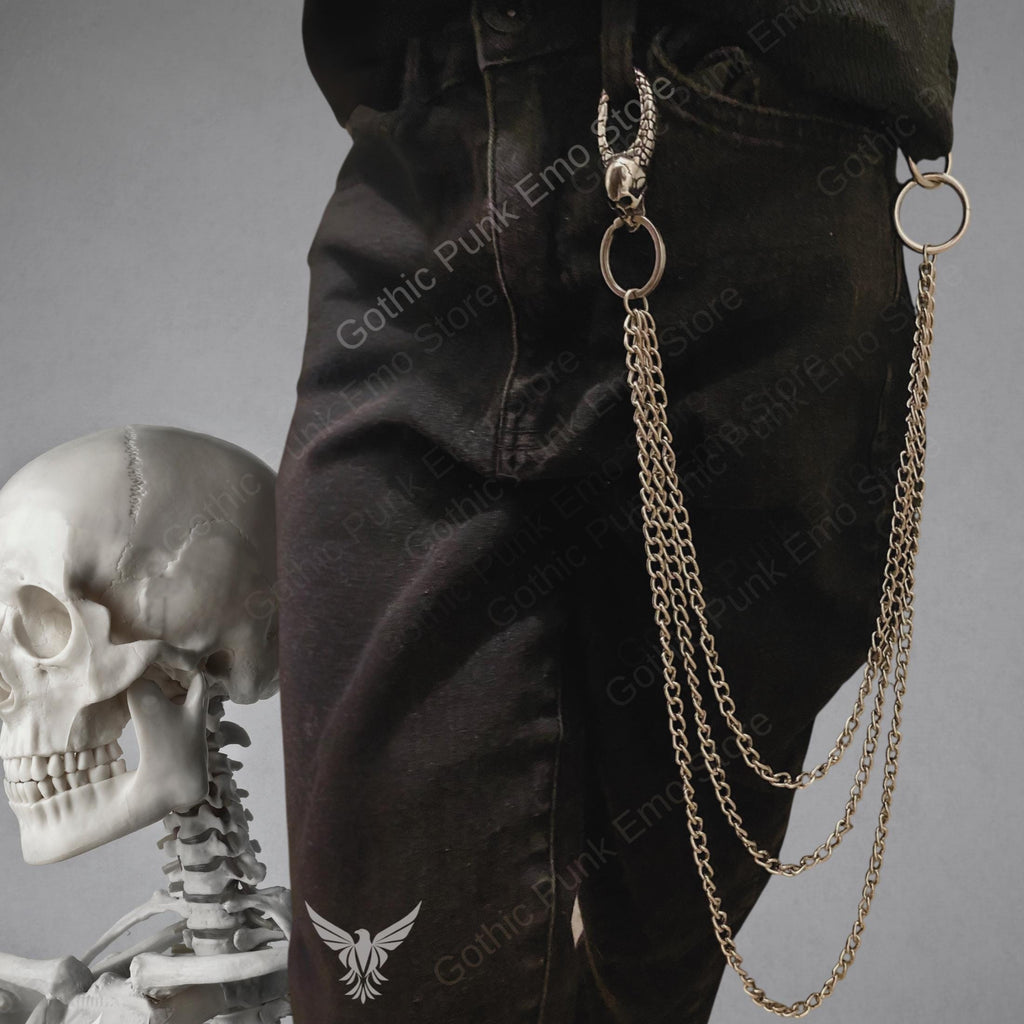 Skull Clasp Pants Chain
