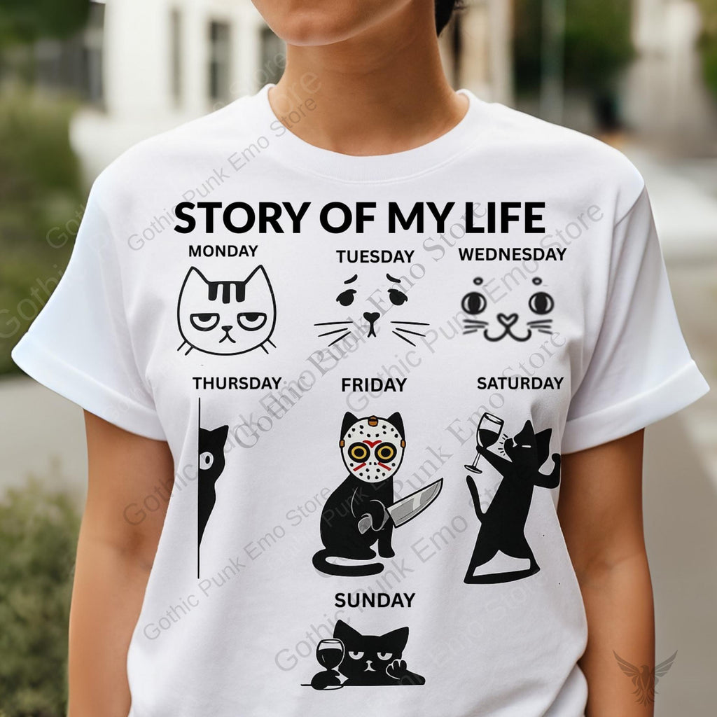 Funny Cat Week T-Shirt