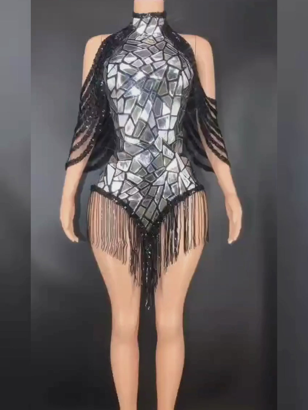 Mirror Fringe Dress