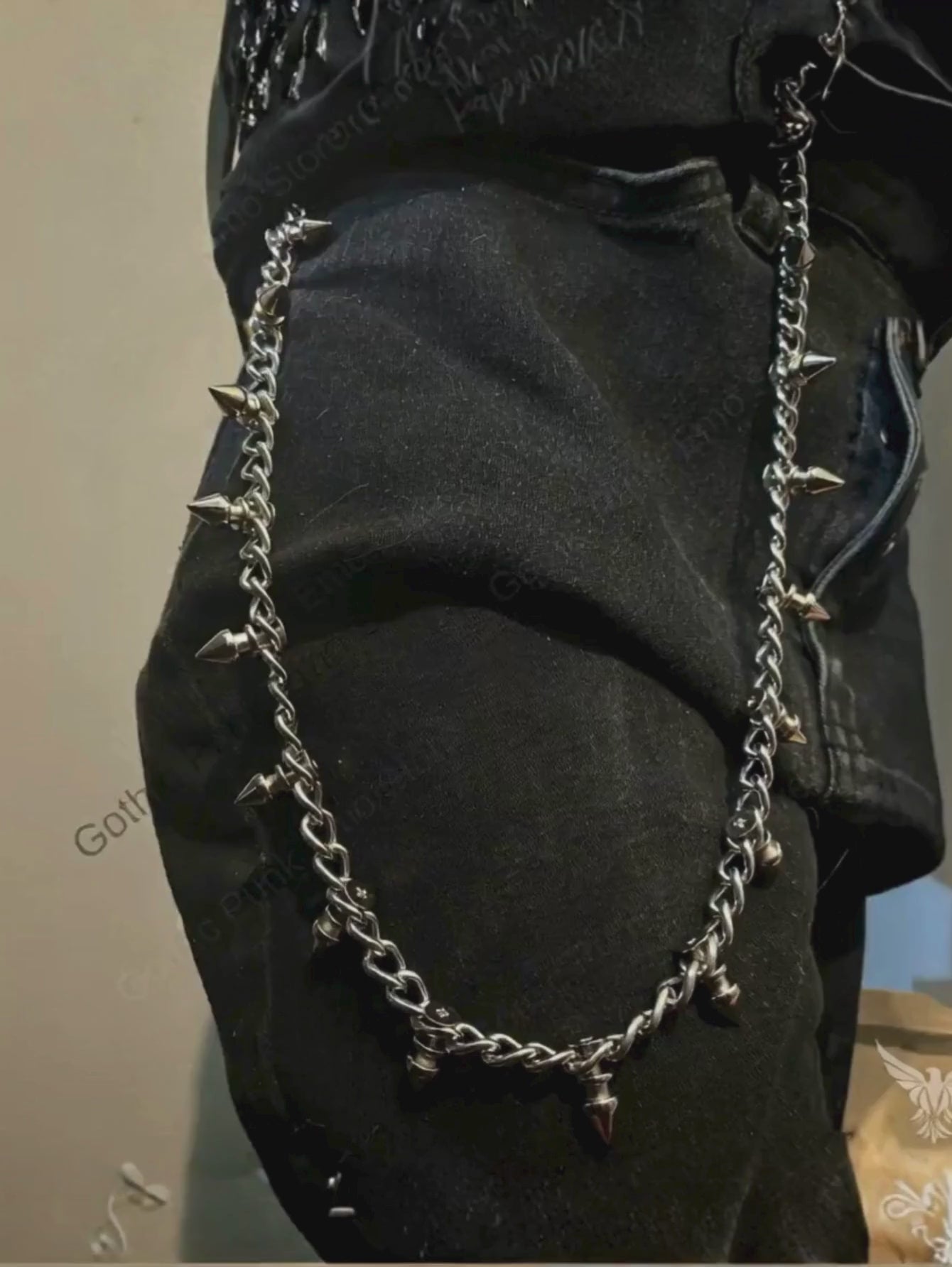 Spiked Gothic Pants Chain