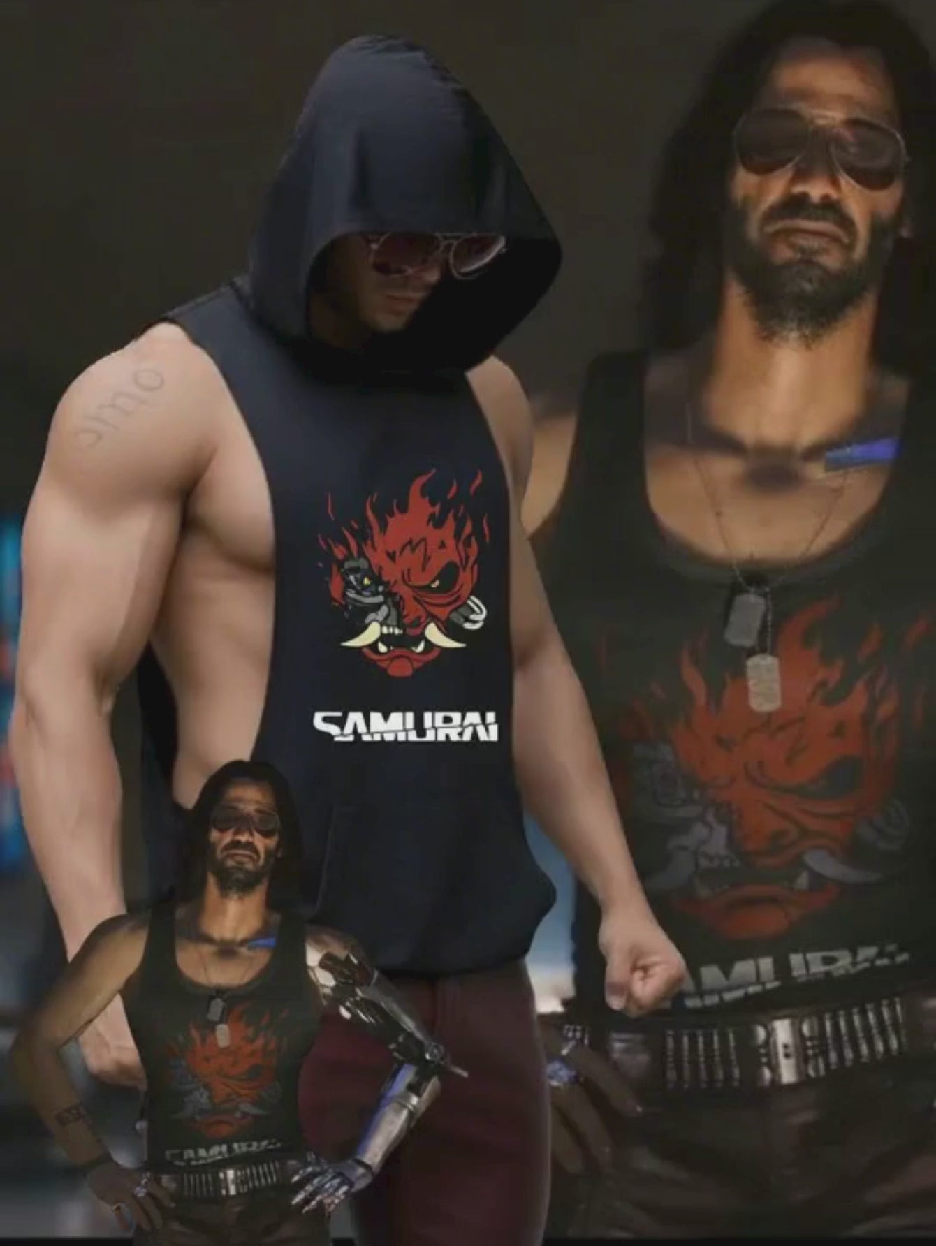 Johnny Silverhand Cyberpunk 2077 Tank Hoodie