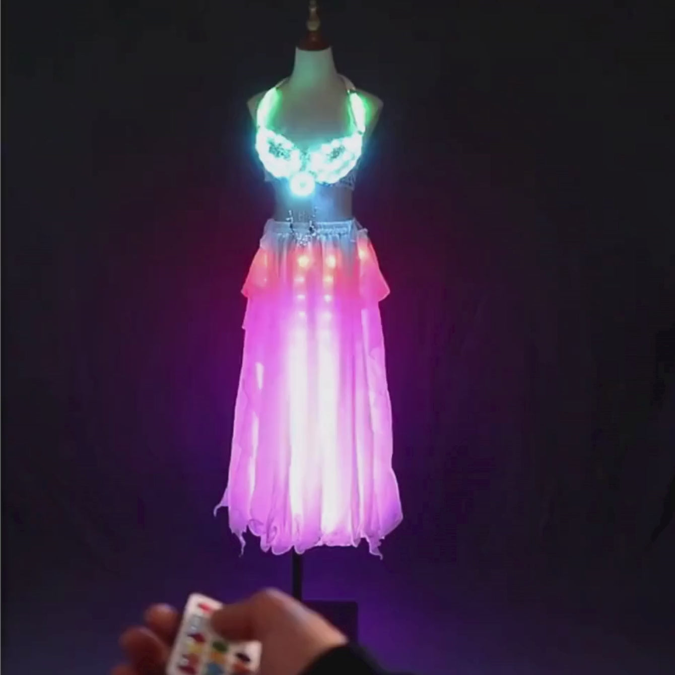 Led Light Belly Dance Costume
