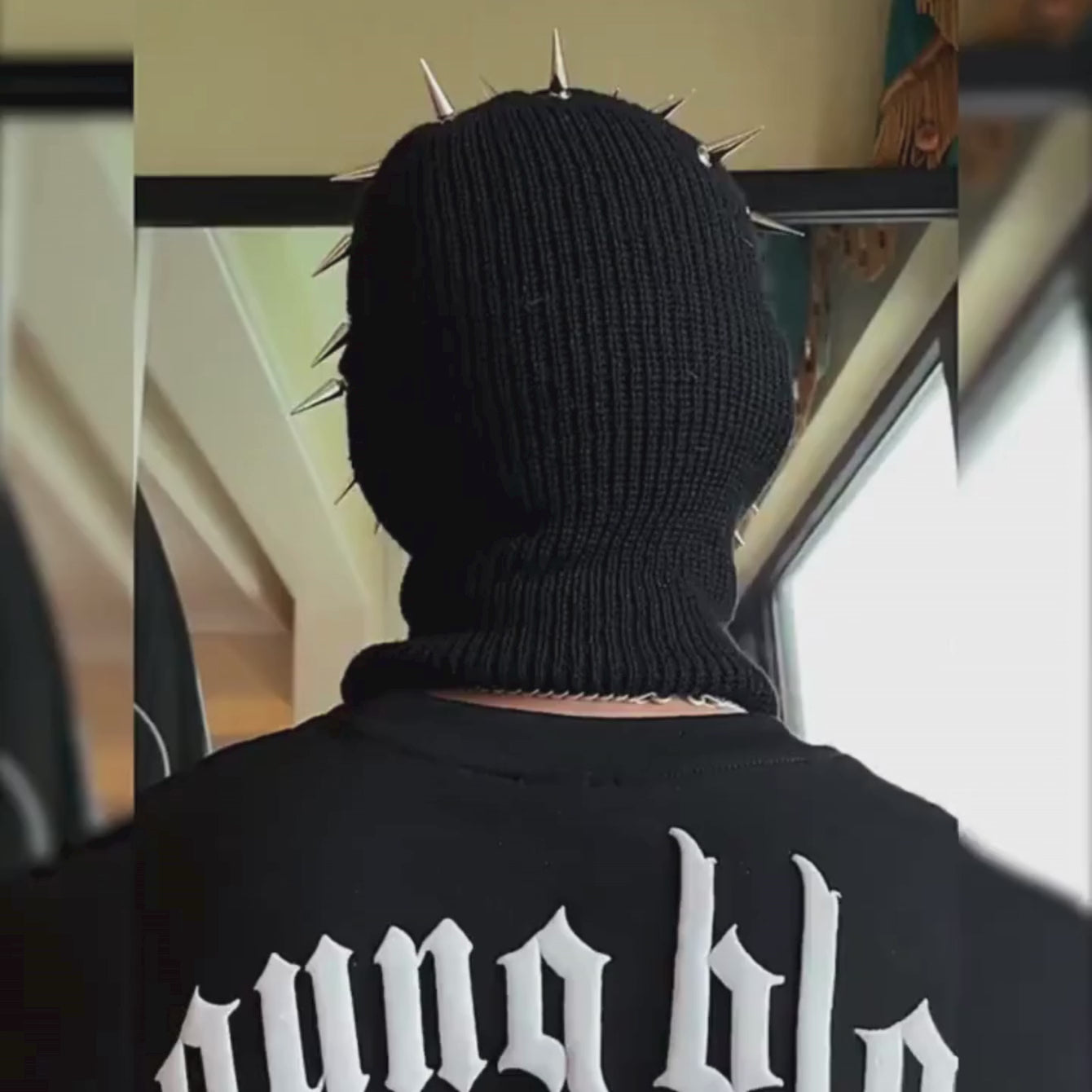 Spiked Beanie Mask Hat