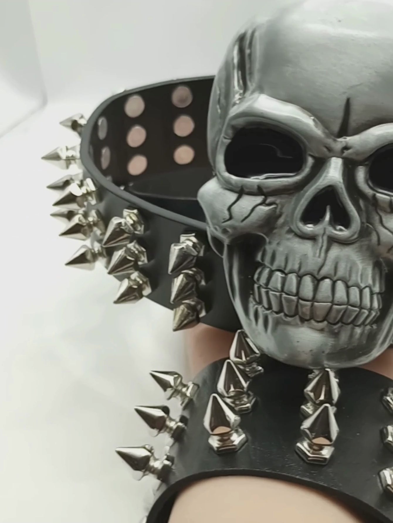 Skull Tree Spiked Belt