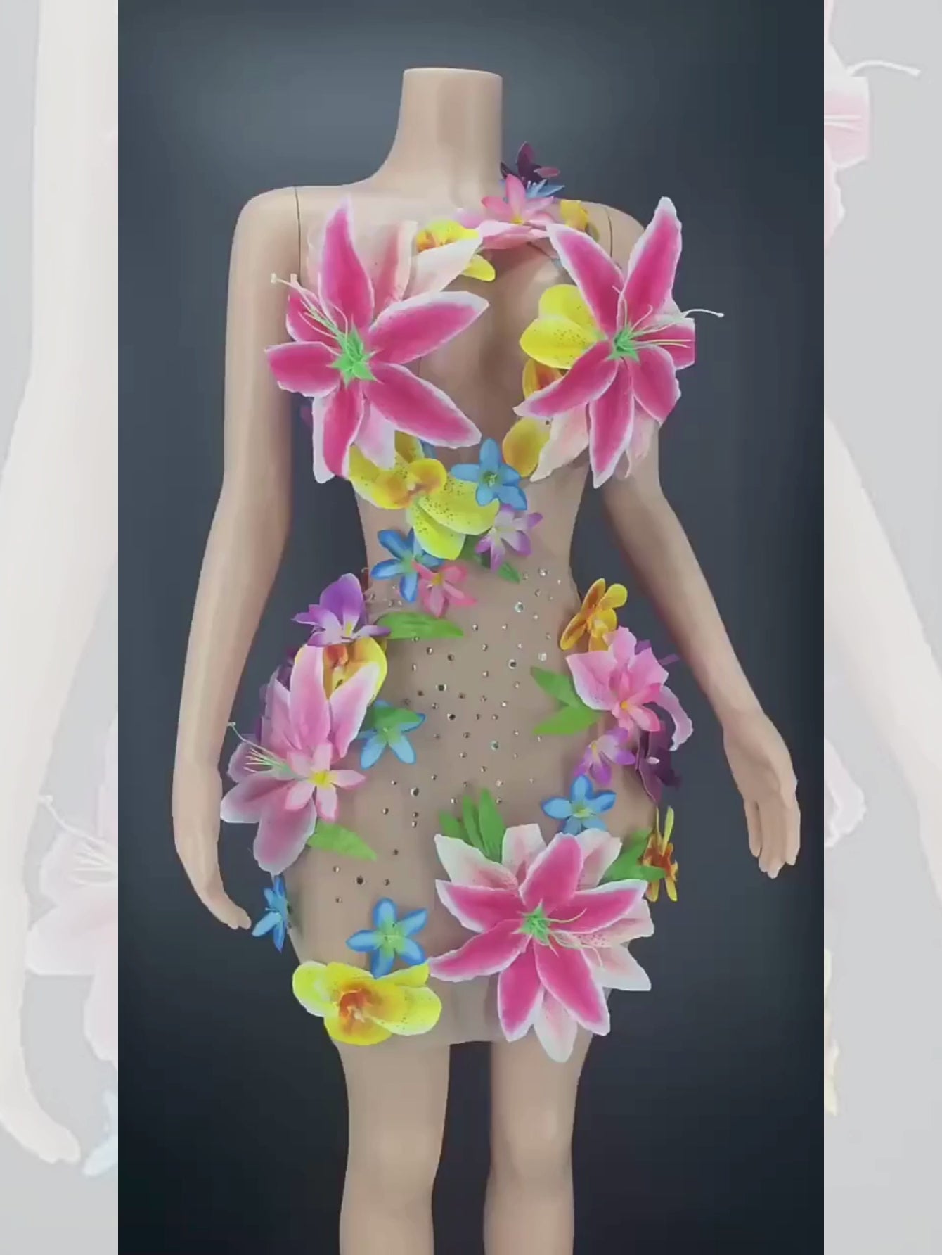 Flower Bikini Dress