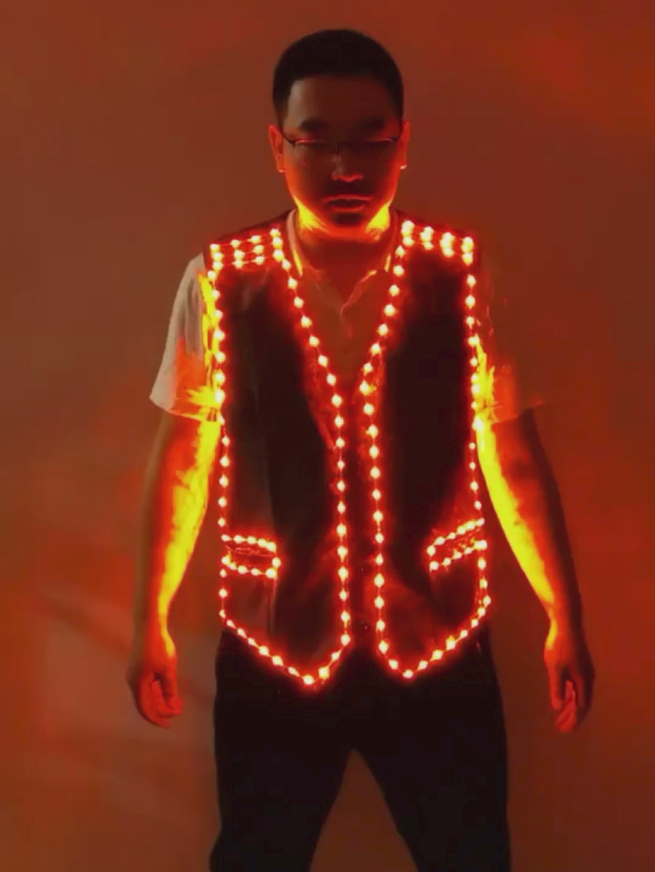 Party Festival Vest Led Light Costume