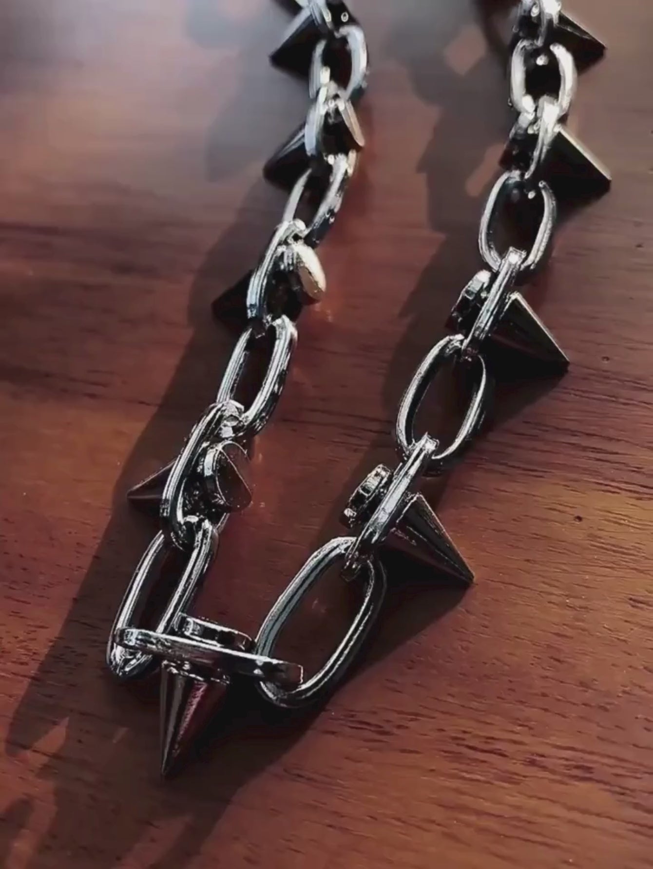 Spiked Punk Wallet Chain Emo
