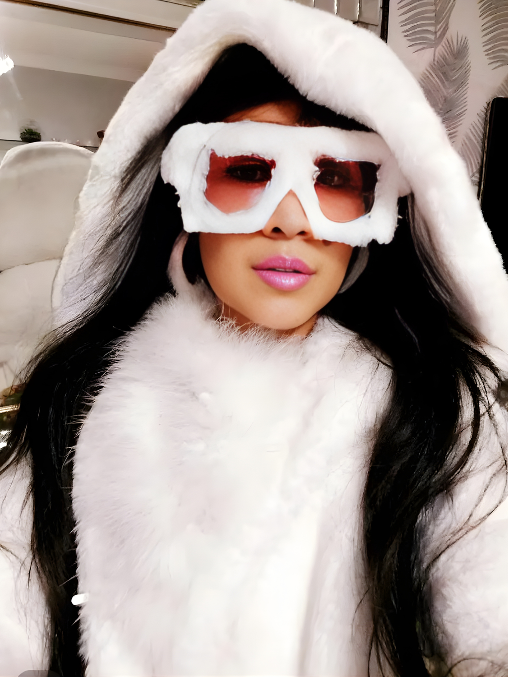 Fur Winter Sunglasses