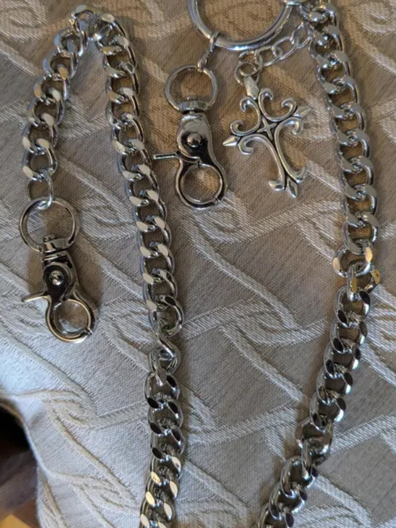 Pants Wallet Chain Cross Men Women