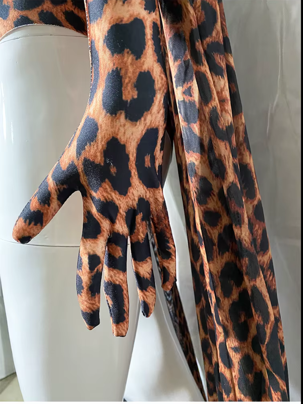 Leopard Drag Queen Costume With Gloves