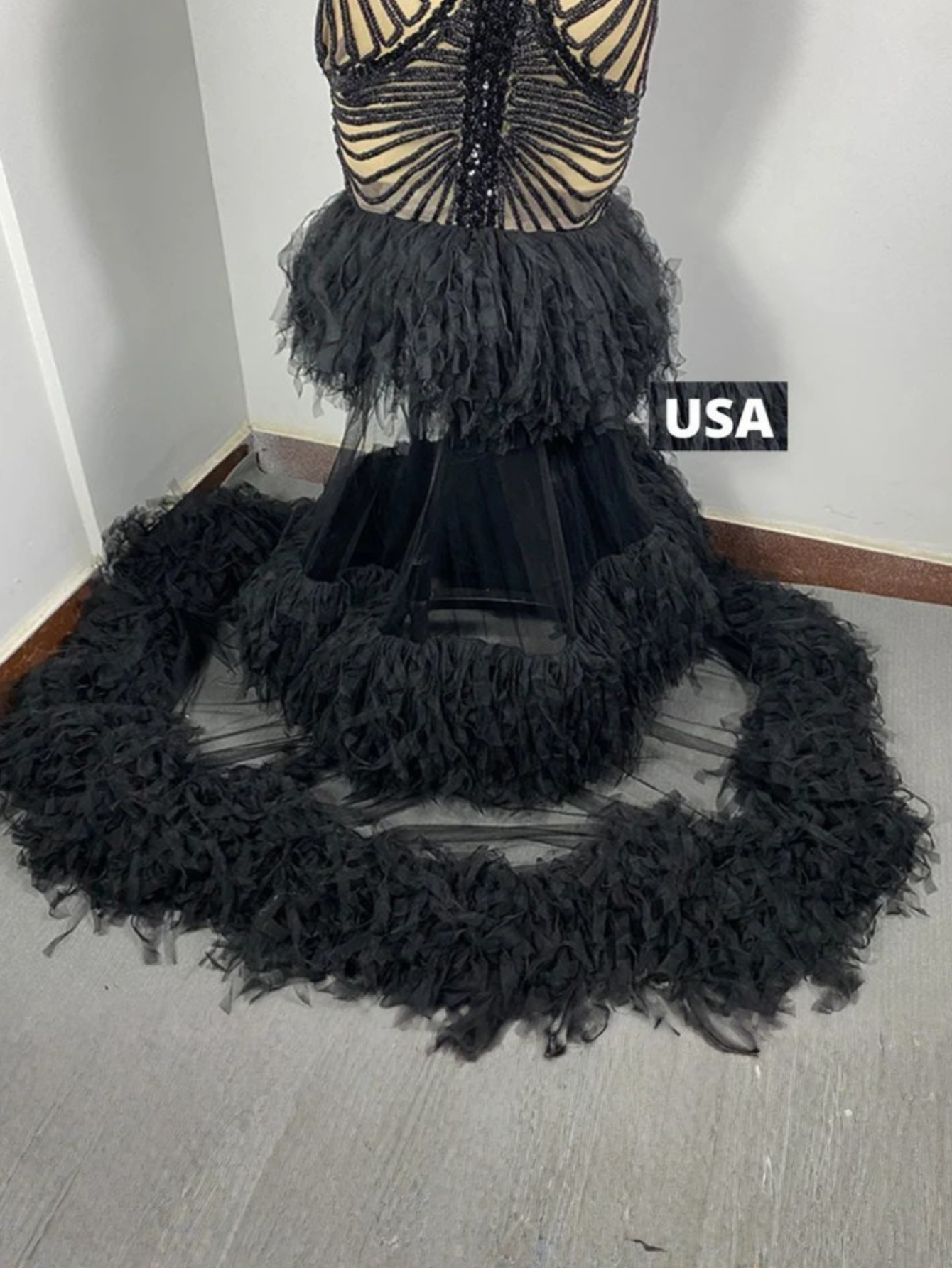 Black Illusion Dress