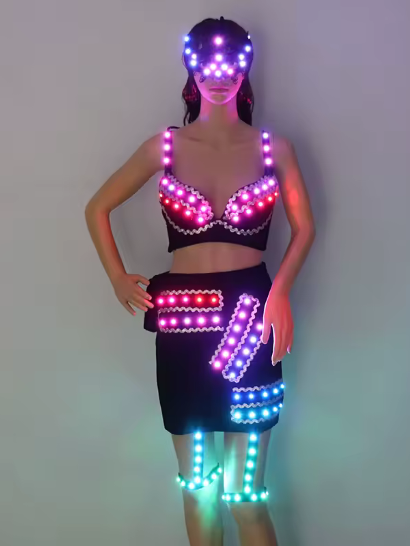 Led Light Rave Festival Costume