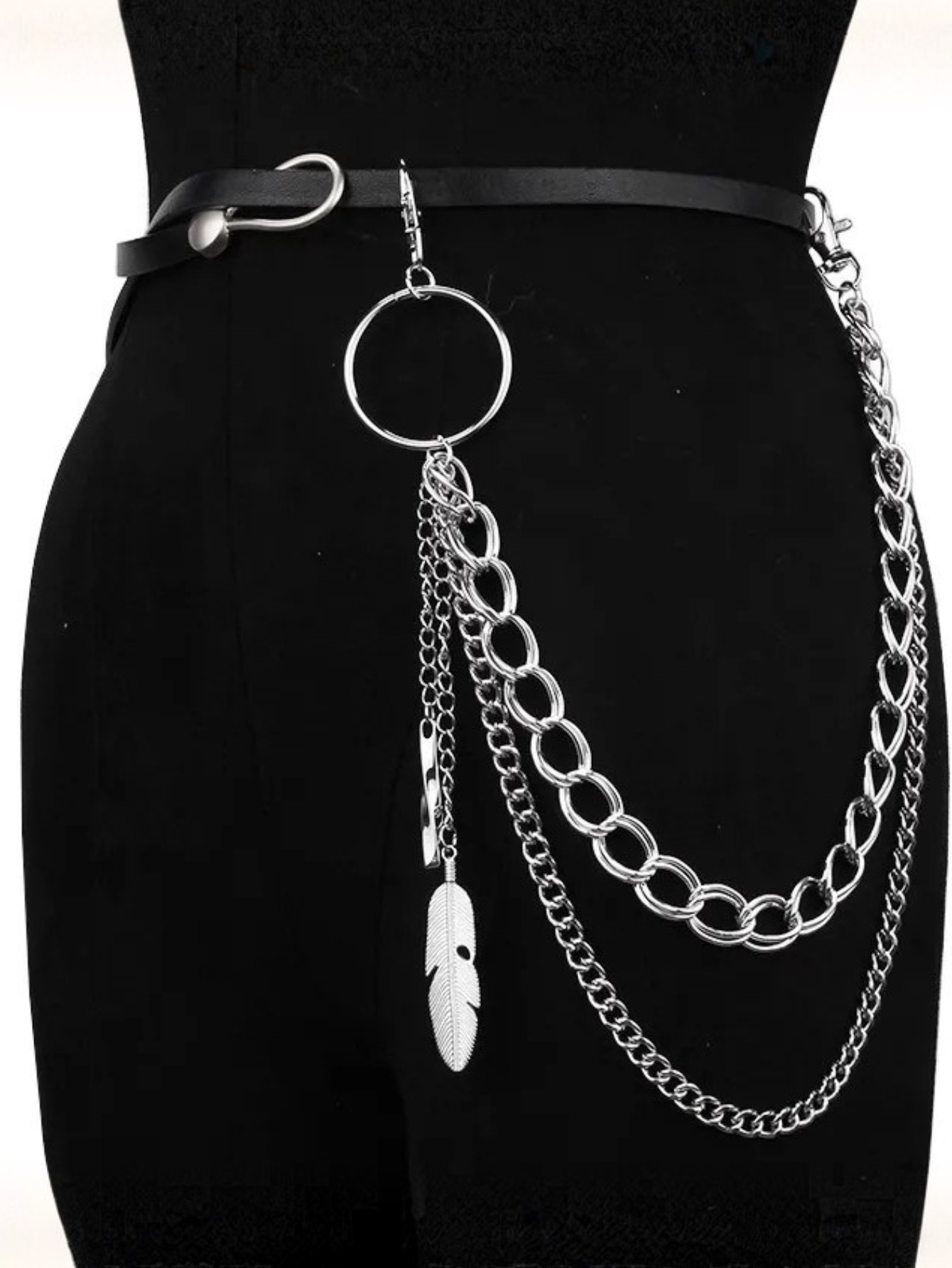 Leaf O Ring Boho Pants Chain