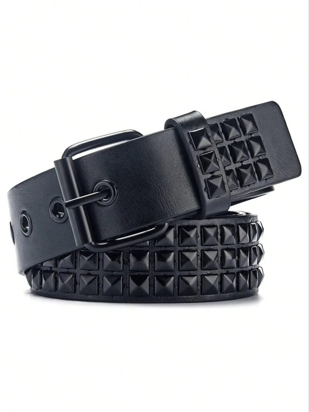 Pyramid Studded Belt Black