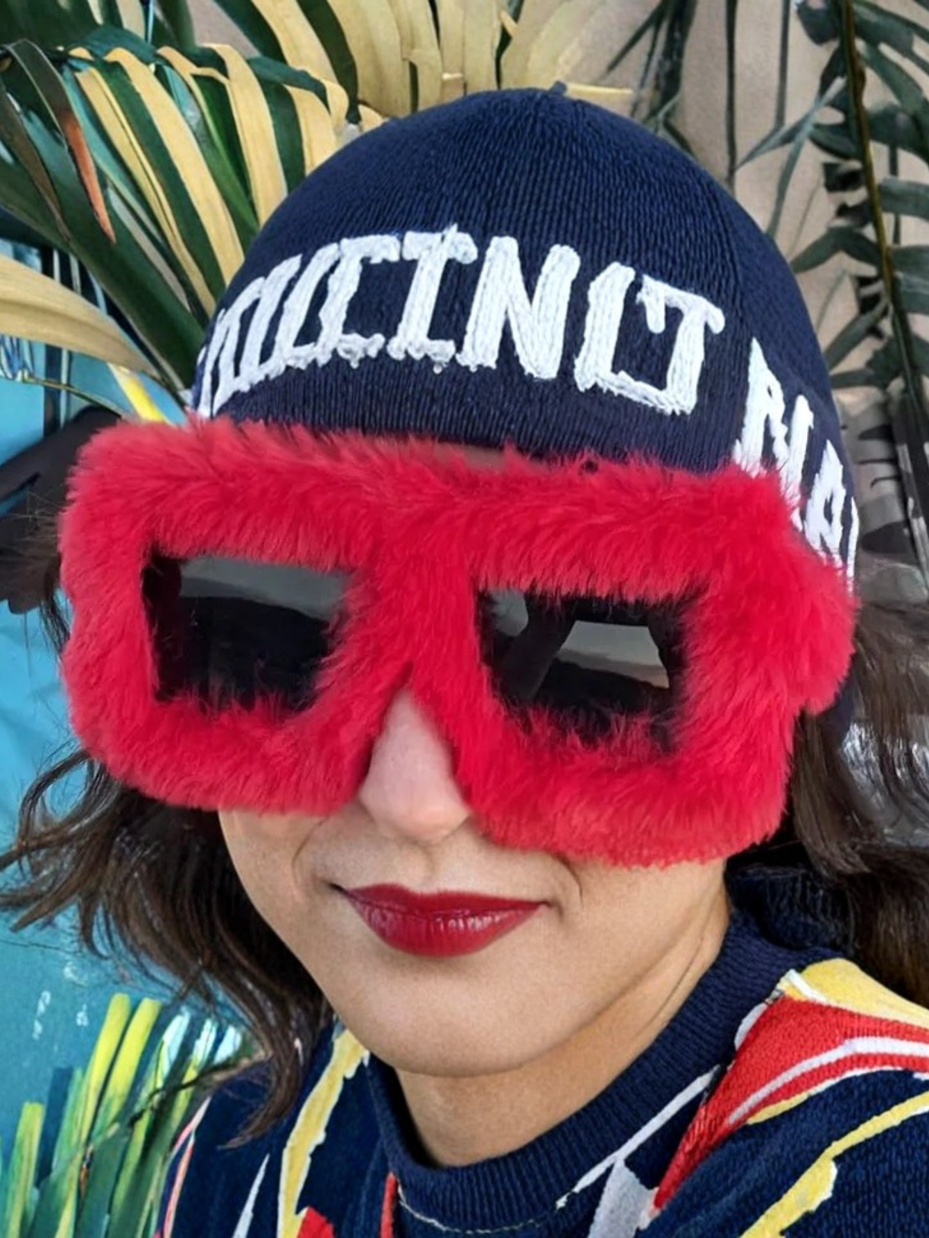 Fur Winter Sunglasses
