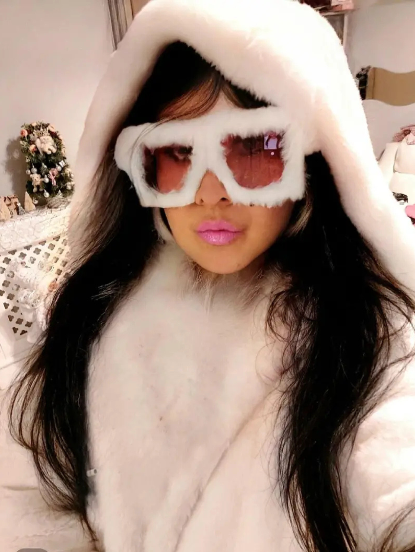 Fur Winter Sunglasses